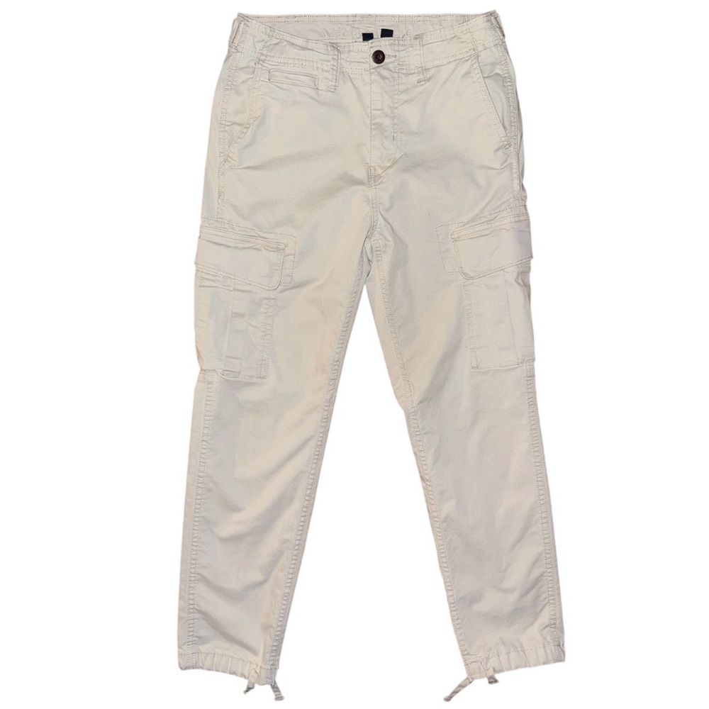 American Eagle Light Beige Utility Cargo Pants
